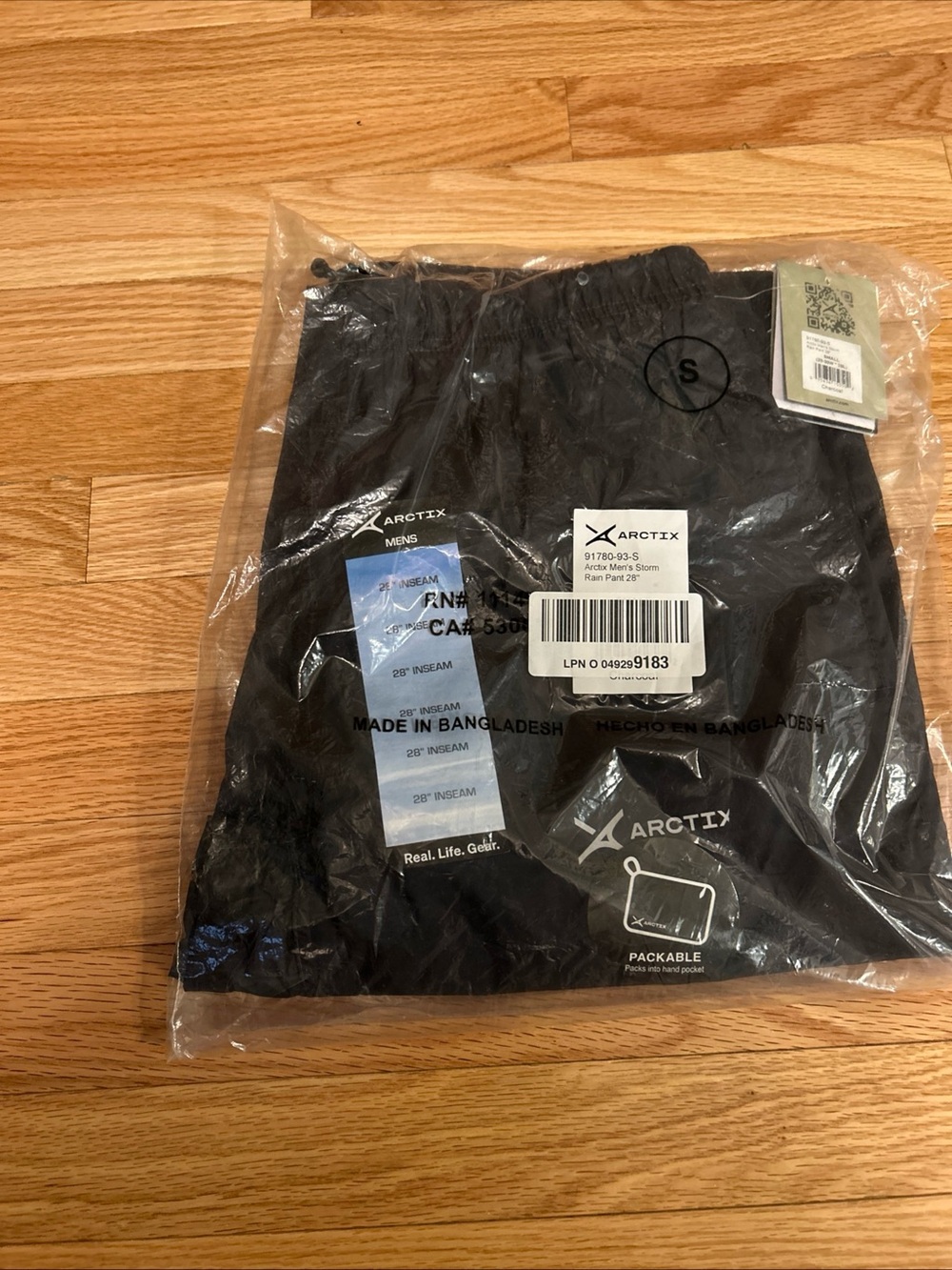 NWT Arctix Men's Storm Rain Pant, Sz Small(28-30 Waist) 28" Inseam. Charcoal